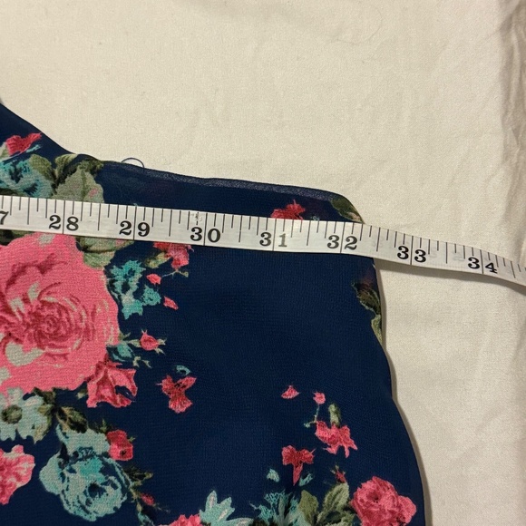 Torrid | Dark Blue Floral Polyester Cami Top | Size 6 - Picture 9 of 9